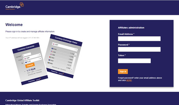 Global currency exchange for business