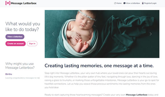 Message Letterbox - Leave a message