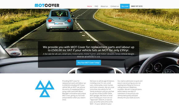 Buy your MOT Cover online