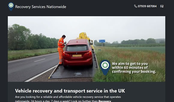 Vehicle recovery and transport service in the UK